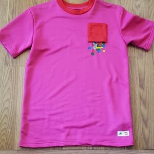 Pink Lego + Adidas Dri-Fit Polo